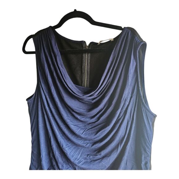 DKNYC Sleeveless Ruched Sheath Dress - Size 18W - Picture 3 of 9